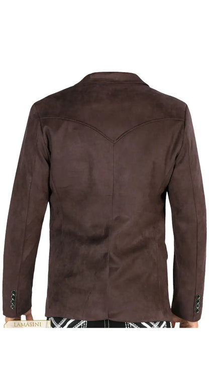 Lamasini Men's Plain Western Blazer – Slim Fit (ID 510)