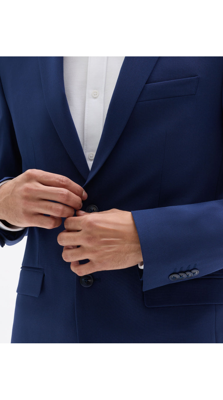 Slim Bi-Stretch Suit Jacket - Blue