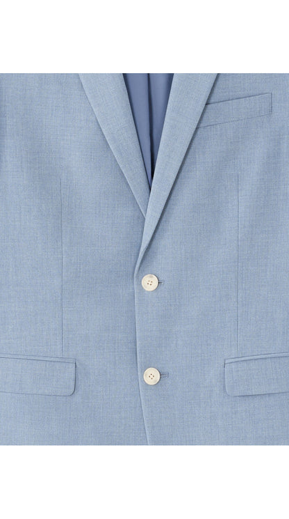 Slim Fit Bi-Stretch Chambray Suit Jacket