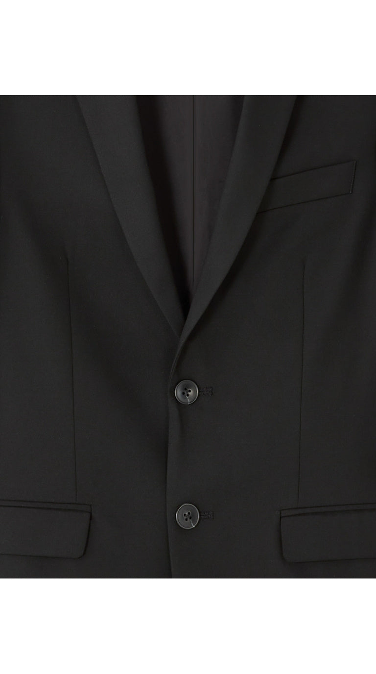 Slim Bi-Stretch Suit Jacket - Black