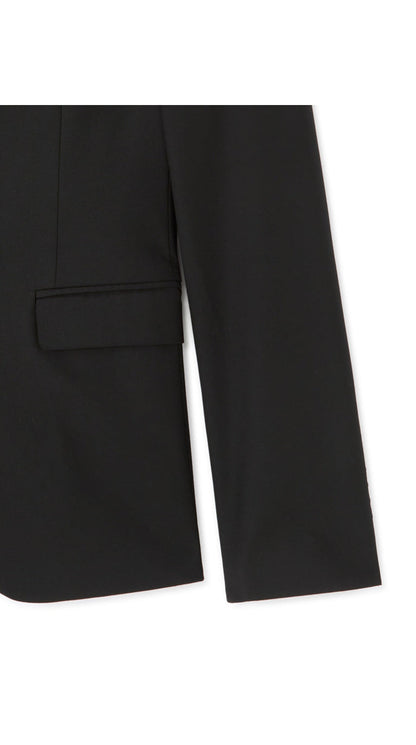 Slim Bi-Stretch Suit Jacket - Black