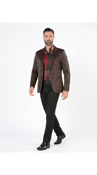 Montero Men's Plain Blazer – Slim Fit (ID 2174)
