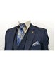 Alberto Nardoni 3 Piece Dark Navy 2 Button Suit (Wholesale Price $95 (12pc&UPMinimum)) $175 2 RC-5762  - from alligatorwarehouse.com