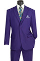 Purple Regular Fit 2 Piece Suit