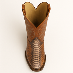 Men's Los Altos Python J-Toe Boots - Rustic