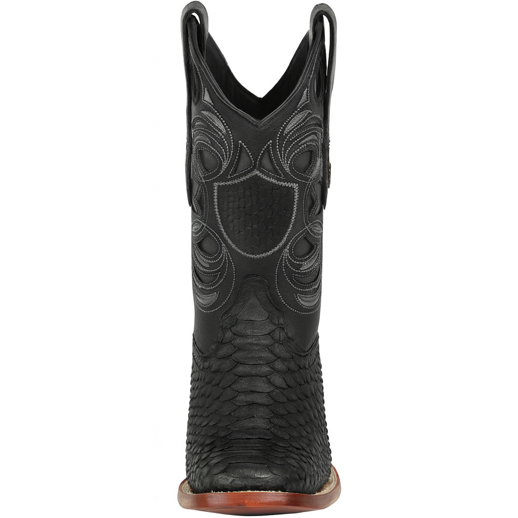 Python Snake Boots Mens Square Toe