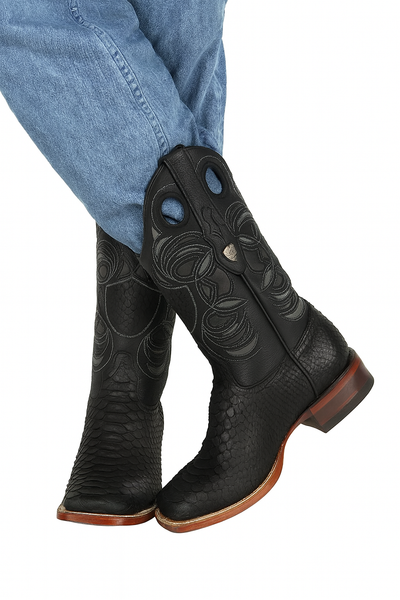 Python Snake Boots Mens Square Toe 9   - from alligatorwarehouse.com