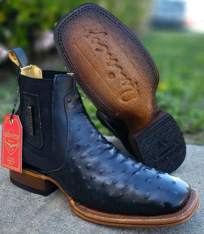 Men's Quincy Wide Square Toe Ankle Boot Q82B0305 3 Q82B0305-060  - from alligatorwarehouse.com