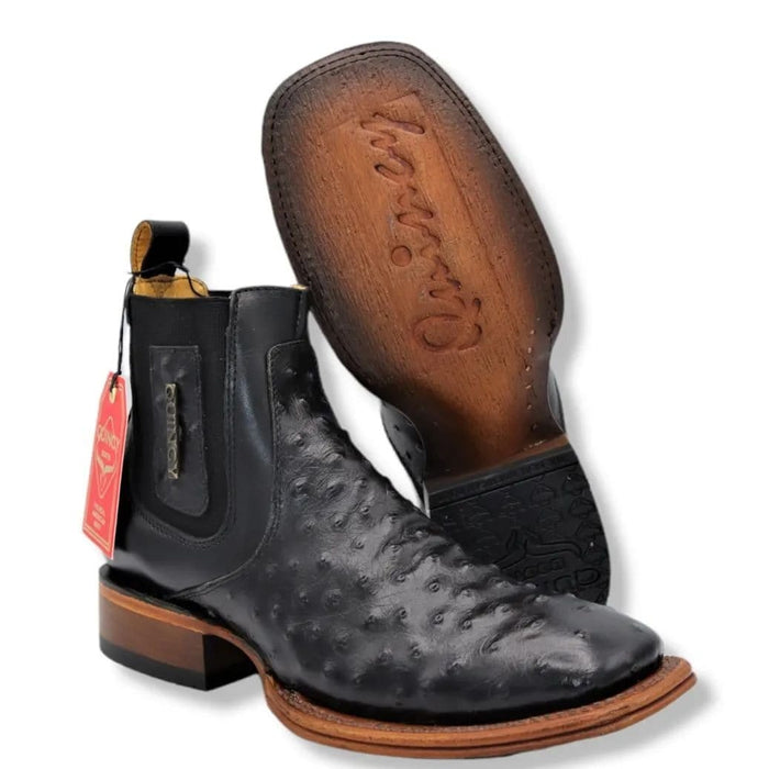 Men's Quincy Wide Square Toe Ankle Boot Q82B0305