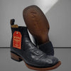 Men's Caiman Belly Print Leather Square Toe Ankle Boots 6 Q82B1705-060  - from alligatorwarehouse.com