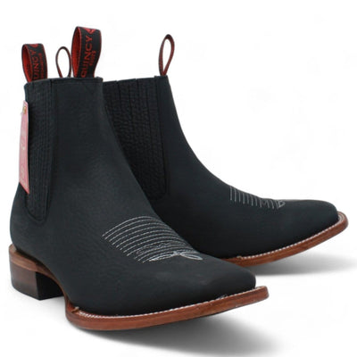 Men's Quincy Wide Square Toe Ankle Boot Q82B2705 1 Q82B2705-060  - from alligatorwarehouse.com