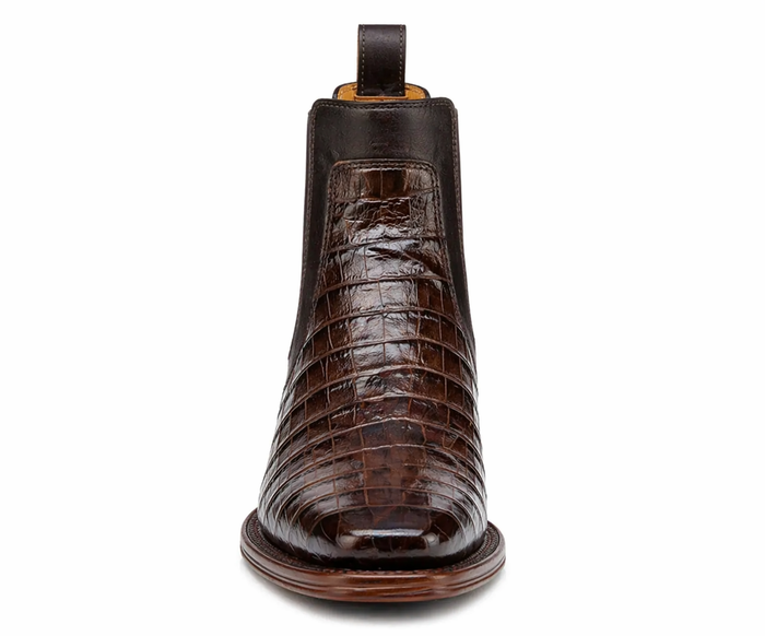 Mens Short Caiman Print Boots