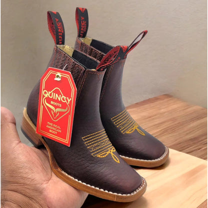 Kids Cowboy Boots Square Toe - Quincy
