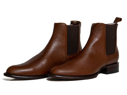 Los Altos Men's Toe Roper Boot Belmont Brown - Belmont Brown