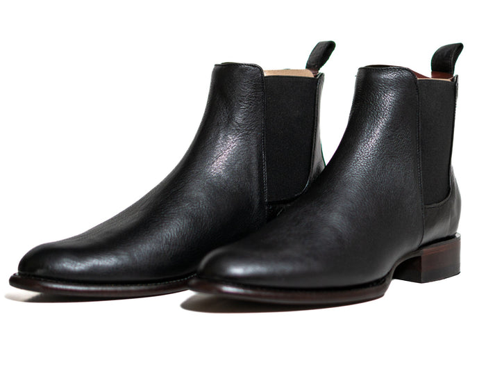 Los Altos Men's Toe Roper Boot Belmont Black - Belmont Black