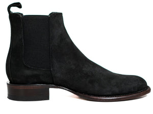 Los Altos Men's Toe Roper Boot Gamuza Black - Gamuza Black
