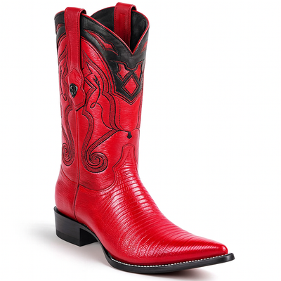 Men's Wild West Teju Lizard Skin 3X Toe Boots 29507 41 2950703-060  - from alligatorwarehouse.com