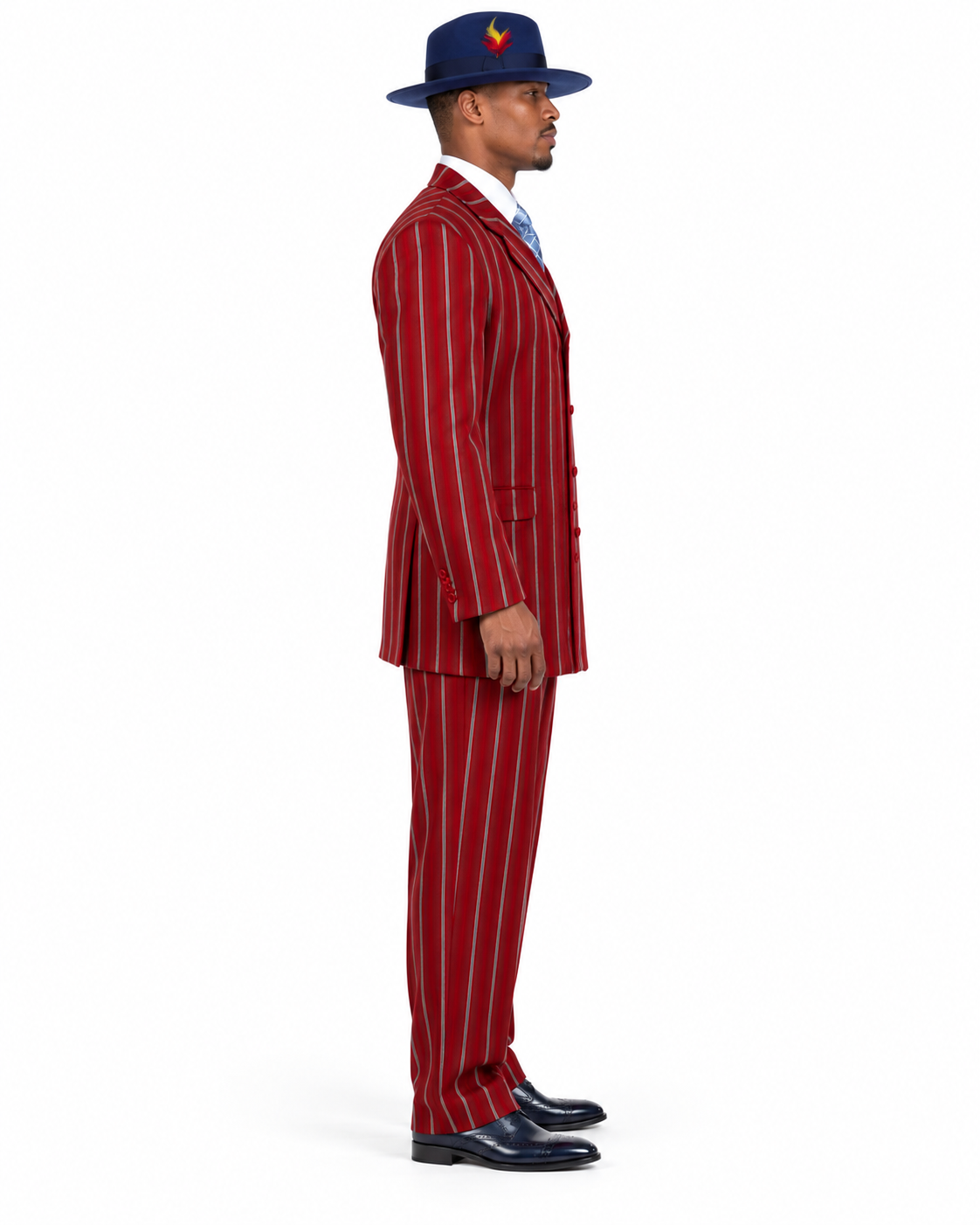 Red Zoot Suit - 1920s Suit - Gangster Long Suit