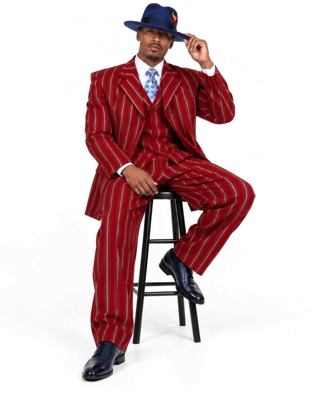 Red Zoot Suit - 1920s Suit - Gangster Long Suit