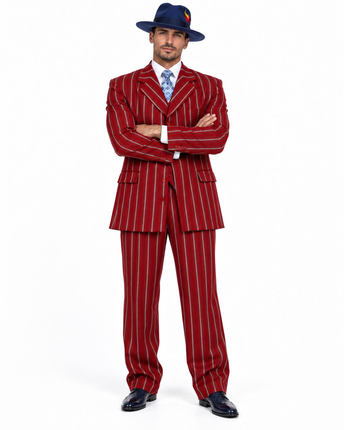 Red Zoot Suit - 1920s Suit - Gangster Long Suit