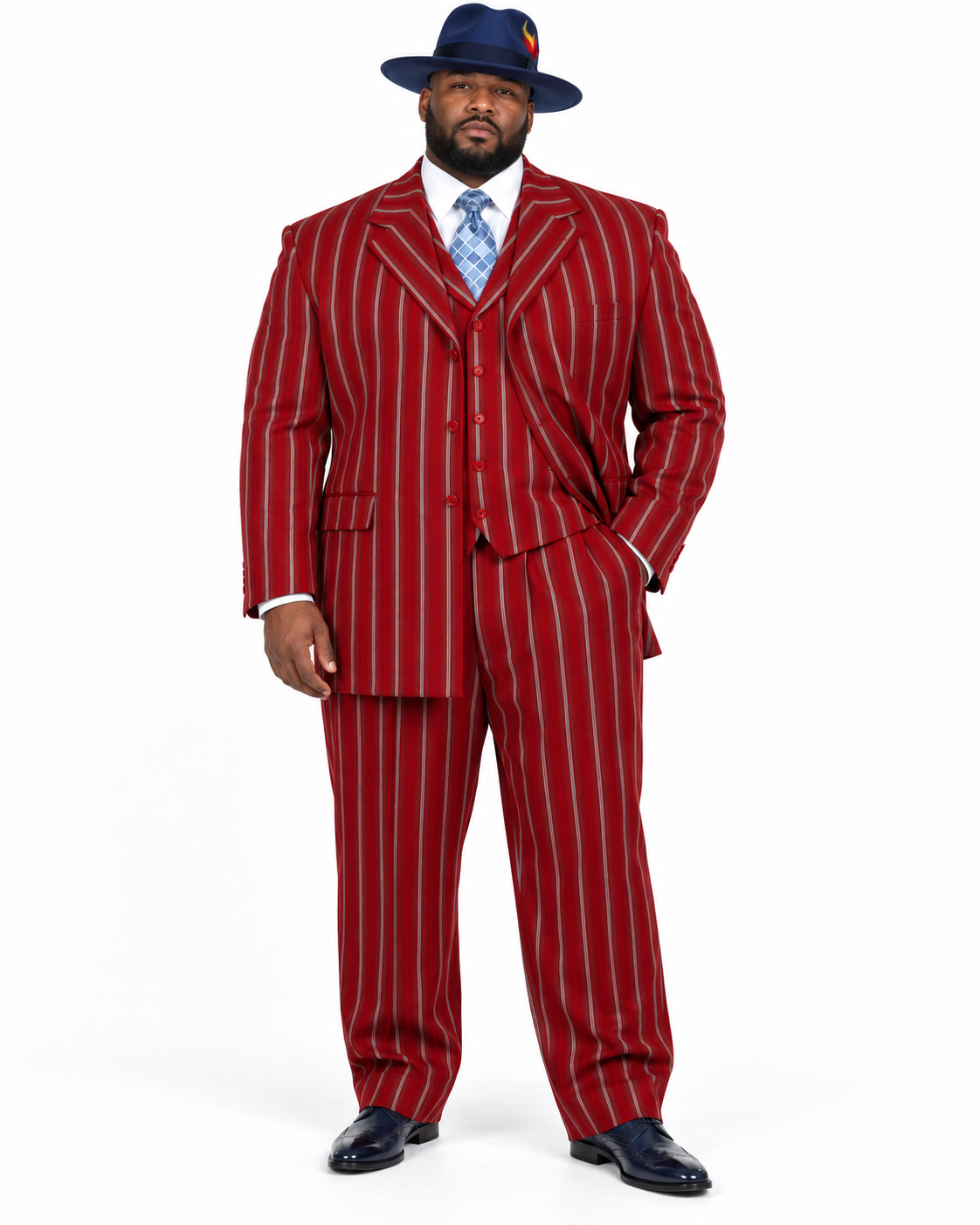Red Zoot Suit - 1920s Suit - Gangster Long Suit