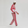 Walking Suit - Mens Houndstooth 2pc Red Tracksuit 5   - from alligatorwarehouse.com