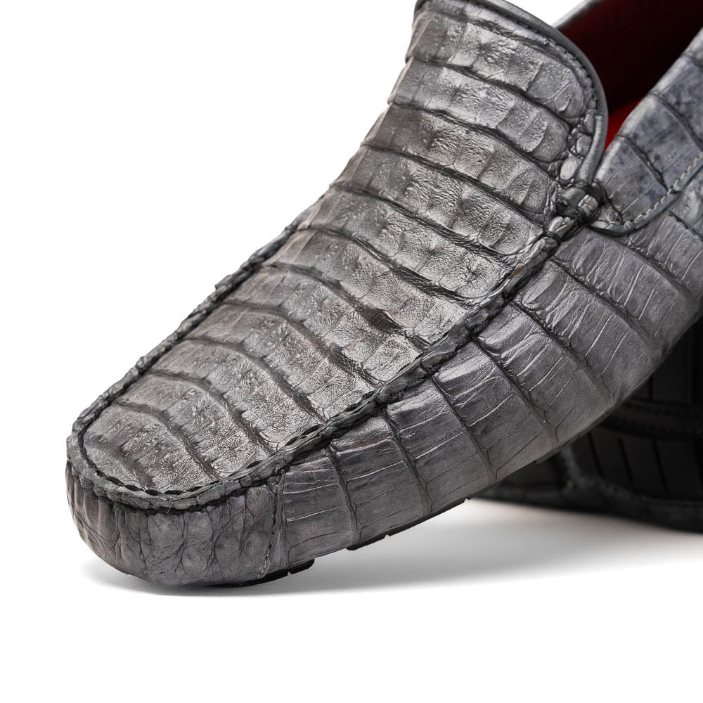 Marco Di Milano Remo Gray Caiman Driving Shoes