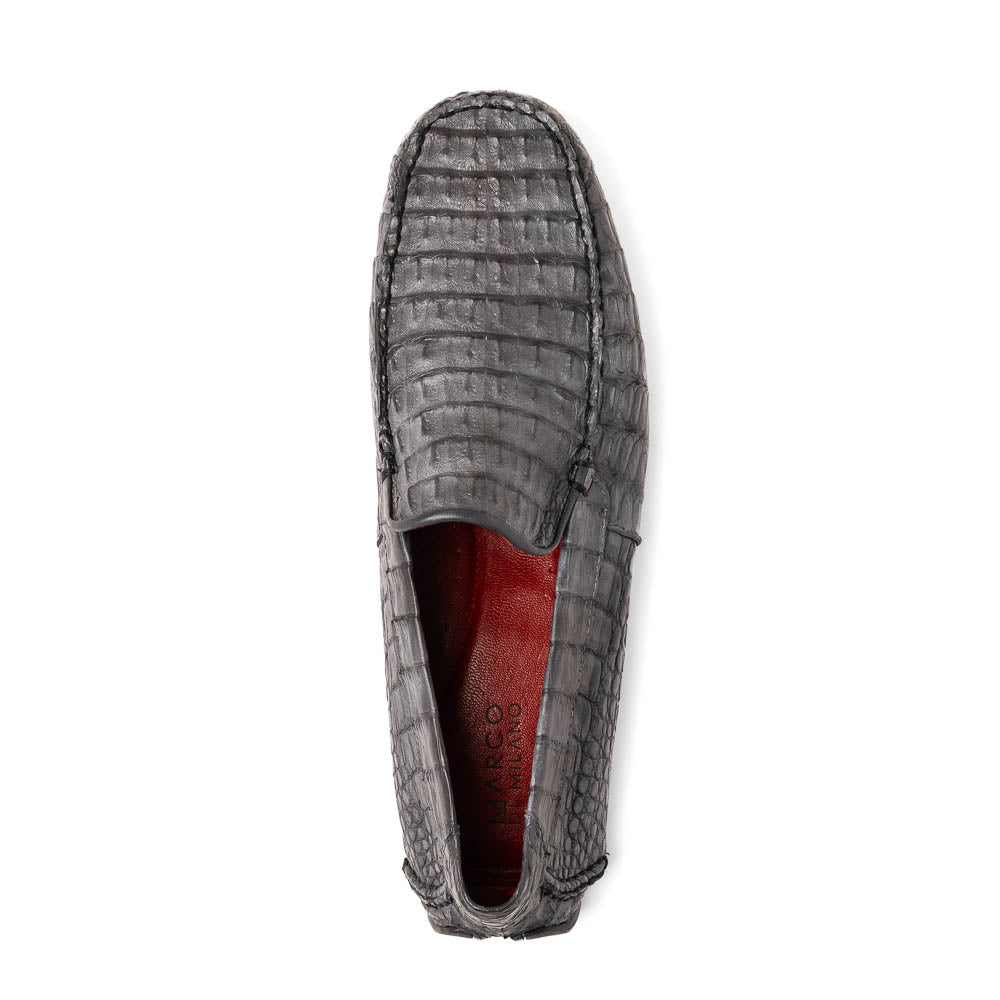 Marco Di Milano Remo Gray Caiman Driving Shoes