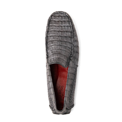 Marco Di Milano Remo Gray Caiman Crocodile Driving Shoes 4 REMO_CAIMAN FUSCUS_GRAY_8  - from alligatorwarehouse.com