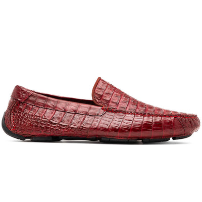 Marco Di Milano Remo Wine Caiman Crocodile Driving Shoes 1 REMO_CAIMAN FUSCUS_WINE_8  - from alligatorwarehouse.com