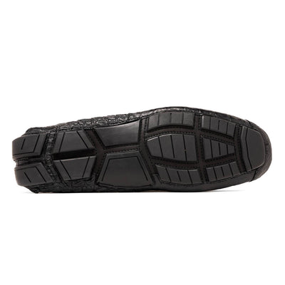 Marco Di Milano Remo Black Caiman Crocodile Driving Shoes 5 REMO_CAIMAN FUSCUS_BLACK_8  - from alligatorwarehouse.com