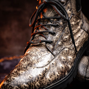 Marco Di Milano Renzo Stone Black Leather Shoe