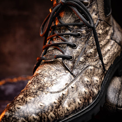 Marco Di Milano Renzo Stone Black Leather Shoe