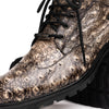 Marco Di Milano Renzo Stone Black Ostrich Lace-Up Boots 3 RENZO_OSTRICH_STONE BLACK_8  - from alligatorwarehouse.com