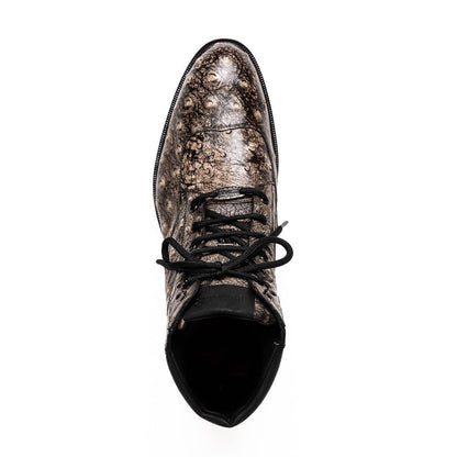 Marco Di Milano Renzo Stone Black Leather Shoe