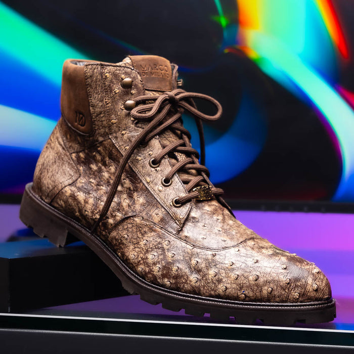 Marco Di Milano Renzo Stone Brown Leather Shoes