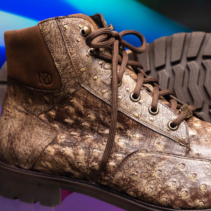 Marco Di Milano Renzo Stone Brown Leather Shoes