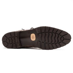 Marco Di Milano Renzo Stone Brown Leather Shoes