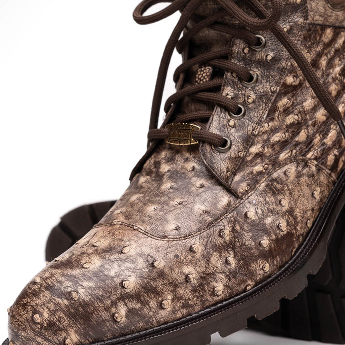 Marco Di Milano Renzo Stone Brown Leather Shoes