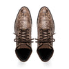 Marco Di Milano Renzo Stone Brown Ostrich Lace-Up Boots 4 RENZO_OSTRICH_STONE BROWN_8  - from alligatorwarehouse.com