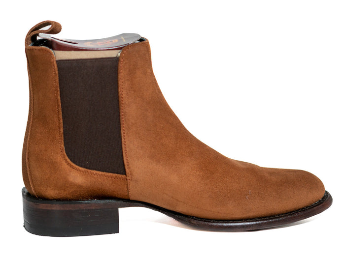 Los Altos Men's Toe Roper Boot Gamuza Cognac - Gamuza Cognac