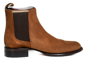 Los Altos Men's Toe Roper Boot Gamuza Cognac - Gamuza Cognac
