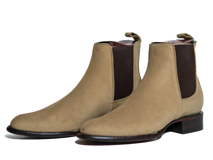 Los Altos Men's Toe Roper Boot Gamuza Oryx - Gamuza Oryx