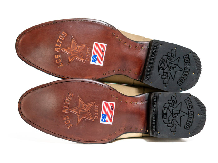 Los Altos Men's Toe Roper Boot Gamuza Oryx - Gamuza Oryx