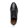 Marco Di Milano Roma Black Genuine Caiman Crocodile / Woven Leather Fashion Sneakers 4 ROMA_CAIMAN FUSCUS_BLACK_8  - from alligatorwarehouse.com