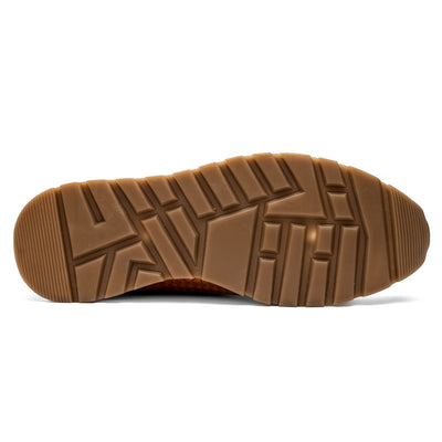 Marco Di Milano Roma Brandy Genuine Caiman Crocodile / Woven Leather Fashion Sneakers 5 ROMA_CAIMAN FUSCUS_BRANDY_8  - from alligatorwarehouse.com