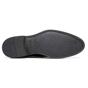 Zelli Roma Hand-Burnished Calfskin Penny Loafers in Black