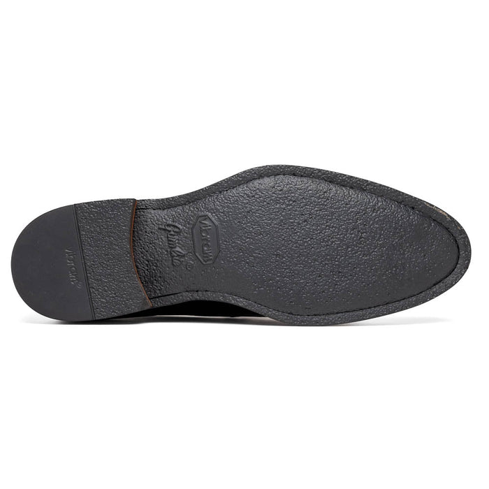 Zelli Roma Hand-Burnished Calfskin Penny Loafers in Black