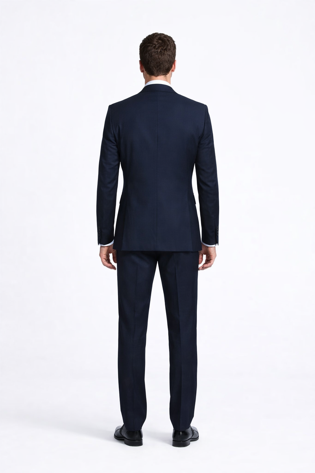 Rossiman Men’s Formal Blue Suit – Slim Fit Design with Vest and Trousers