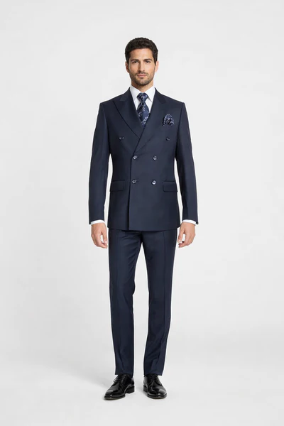 Rossiman Men's Blue Slim Fit Suit – Modern Tailored Formalwear